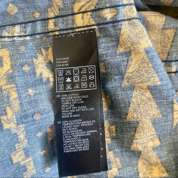 Forever 21 Mens Button Up Print - Picture 4 of 4